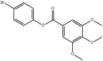 4-bromophenyl 3,4,5-trimethoxybenzoate Struktur