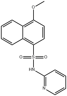 4-methoxy-N-(2-pyridinyl)-1-naphthalenesulfonamide Struktur