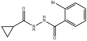 2-bromo-N'-(cyclopropylcarbonyl)benzohydrazide Struktur