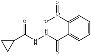 N'-(cyclopropylcarbonyl)-2-nitrobenzohydrazide Struktur