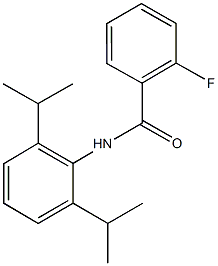 N-(2,6-diisopropylphenyl)-2-fluorobenzamide Struktur