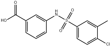 3-{[(4-chloro-3-methylphenyl)sulfonyl]amino}benzoic acid Struktur