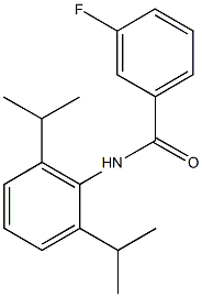 N-(2,6-diisopropylphenyl)-3-fluorobenzamide Struktur