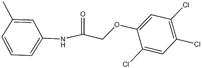 N-(3-methylphenyl)-2-(2,4,5-trichlorophenoxy)acetamide Struktur