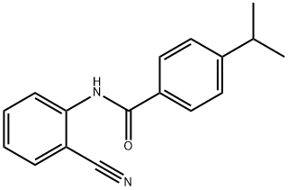 N-(2-cyanophenyl)-4-isopropylbenzamide Struktur