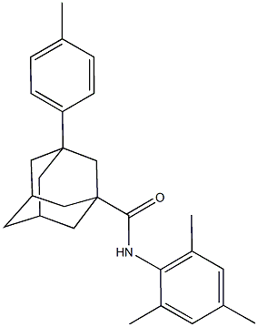 N-mesityl-3-(4-methylphenyl)-1-adamantanecarboxamide Struktur