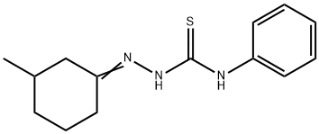 3-methylcyclohexanone N-phenylthiosemicarbazone Struktur