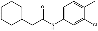 N-(3-chloro-4-methylphenyl)-2-cyclohexylacetamide Struktur