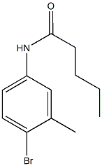 N-(4-bromo-3-methylphenyl)pentanamide Struktur