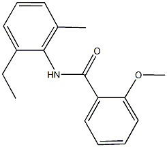 N-(2-ethyl-6-methylphenyl)-2-methoxybenzamide Struktur