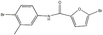 5-bromo-N-(4-bromo-3-methylphenyl)-2-furamide Struktur