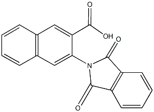 3-(1,3-dioxo-1,3-dihydro-2H-isoindol-2-yl)-2-naphthoic acid Struktur