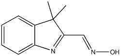 3,3-dimethyl-3H-indole-2-carbaldehyde oxime Struktur