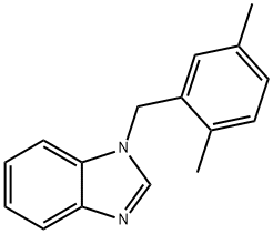 1-(2,5-dimethylbenzyl)-1H-benzimidazole Struktur