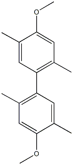 4,4'-dimethoxy-2,2',5,5'-tetramethyl-1,1'-biphenyl Struktur