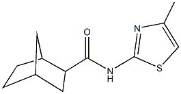 N-(4-methyl-1,3-thiazol-2-yl)bicyclo[2.2.1]heptane-2-carboxamide Struktur