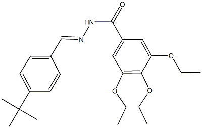 N'-(4-tert-butylbenzylidene)-3,4,5-triethoxybenzohydrazide Struktur