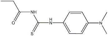 N-[4-(dimethylamino)phenyl]-N'-propionylthiourea Struktur