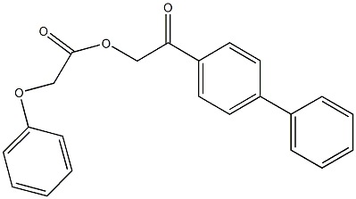 2-[1,1'-biphenyl]-4-yl-2-oxoethyl phenoxyacetate Struktur