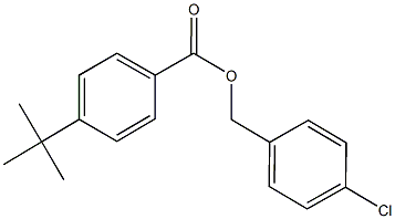 4-chlorobenzyl 4-tert-butylbenzoate Struktur