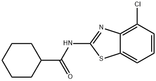 N-(4-chloro-1,3-benzothiazol-2-yl)cyclohexanecarboxamide Struktur