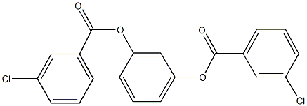 3-[(3-chlorobenzoyl)oxy]phenyl3-chlorobenzoate Struktur