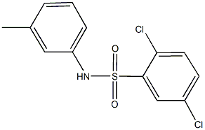 2,5-dichloro-N-(3-methylphenyl)benzenesulfonamide Struktur