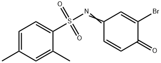 N-(3-bromo-4-oxo-2,5-cyclohexadien-1-ylidene)-2,4-dimethylbenzenesulfonamide Struktur