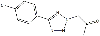 1-[5-(4-chlorophenyl)-2H-tetraazol-2-yl]acetone Struktur