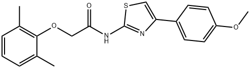 2-(2,6-dimethylphenoxy)-N-[4-(4-methoxyphenyl)-1,3-thiazol-2-yl]acetamide Struktur