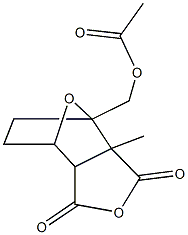 (2-methyl-3,5-dioxo-4,10-dioxatricyclo[5.2.1.0~2,6~]dec-1-yl)methyl acetate Struktur