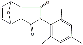 4-mesityl-10-oxa-4-azatricyclo[5.2.1.0~2,6~]dec-8-ene-3,5-dione Struktur