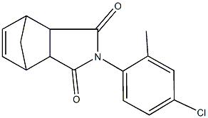 4-(4-chloro-2-methylphenyl)-4-azatricyclo[5.2.1.0~2,6~]dec-8-ene-3,5-dione Struktur