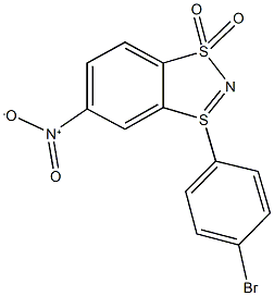 1-(4-bromophenyl)-6-nitro-1lambda~4~,3,2-benzodithiazole 3,3-dioxide Struktur