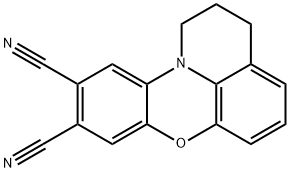 2,3-dihydro-1H-pyrido[3,2,1-kl]phenoxazine-9,10-dicarbonitrile Struktur