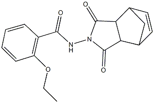 N-(3,5-dioxo-4-azatricyclo[5.2.1.0~2,6~]dec-8-en-4-yl)-2-ethoxybenzamide Struktur