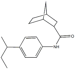 N-(4-sec-butylphenyl)bicyclo[2.2.1]heptane-2-carboxamide Struktur