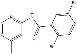 2,5-dibromo-N-(4-methyl-2-pyridinyl)benzamide Struktur