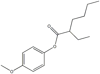 4-methoxyphenyl 2-ethylhexanoate Struktur