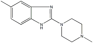 5-methyl-2-(4-methylpiperazin-1-yl)-1H-benzimidazole Struktur