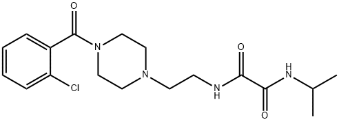 N~1~-{2-[4-(2-chlorobenzoyl)-1-piperazinyl]ethyl}-N~2~-isopropylethanediamide Struktur