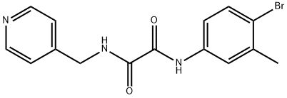 N~1~-(4-bromo-3-methylphenyl)-N~2~-(4-pyridinylmethyl)ethanediamide Struktur