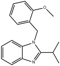 2-[(2-isopropyl-1H-benzimidazol-1-yl)methyl]phenyl methyl ether Struktur