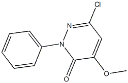 6-chloro-4-methoxy-2-phenyl-3(2H)-pyridazinone Struktur