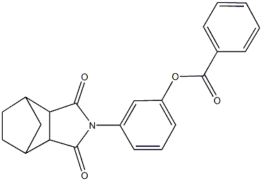 3-(3,5-dioxo-4-azatricyclo[5.2.1.0~2,6~]dec-4-yl)phenyl benzoate Struktur