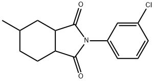 2-(3-chlorophenyl)-5-methylhexahydro-1H-isoindole-1,3(2H)-dione Struktur