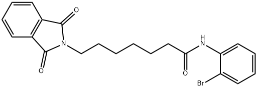 N-(2-bromophenyl)-7-(1,3-dioxo-1,3-dihydro-2H-isoindol-2-yl)heptanamide Struktur