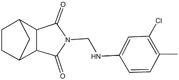 4-[(3-chloro-4-methylanilino)methyl]-4-azatricyclo[5.2.1.0~2,6~]decane-3,5-dione Struktur