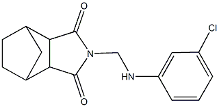 4-[(3-chloroanilino)methyl]-4-azatricyclo[5.2.1.0~2,6~]decane-3,5-dione Struktur