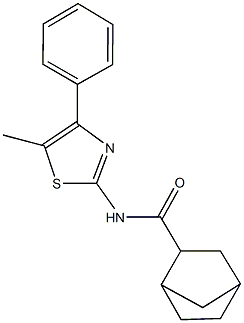 N-(5-methyl-4-phenyl-1,3-thiazol-2-yl)bicyclo[2.2.1]heptane-2-carboxamide Struktur